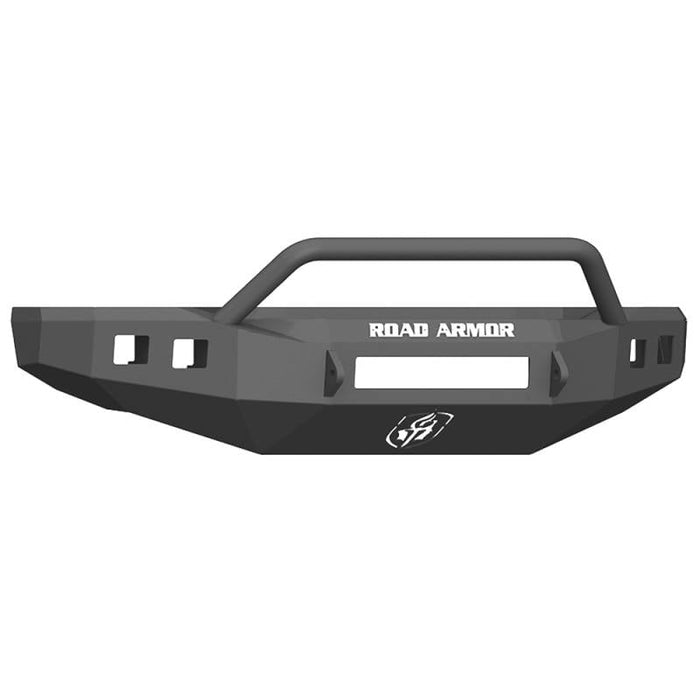 Road Armor 617F4B-NW Stealth Non-Winch Front Bumper w/ Pre-Runner Guard and Square Light Holes for Ford F250/F350 2017-2022