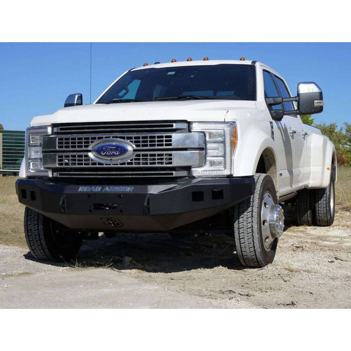 Road Armor 61740B Stealth Winch Front Bumper w/ Square Light Holes for Ford F450/F550 2017-2018