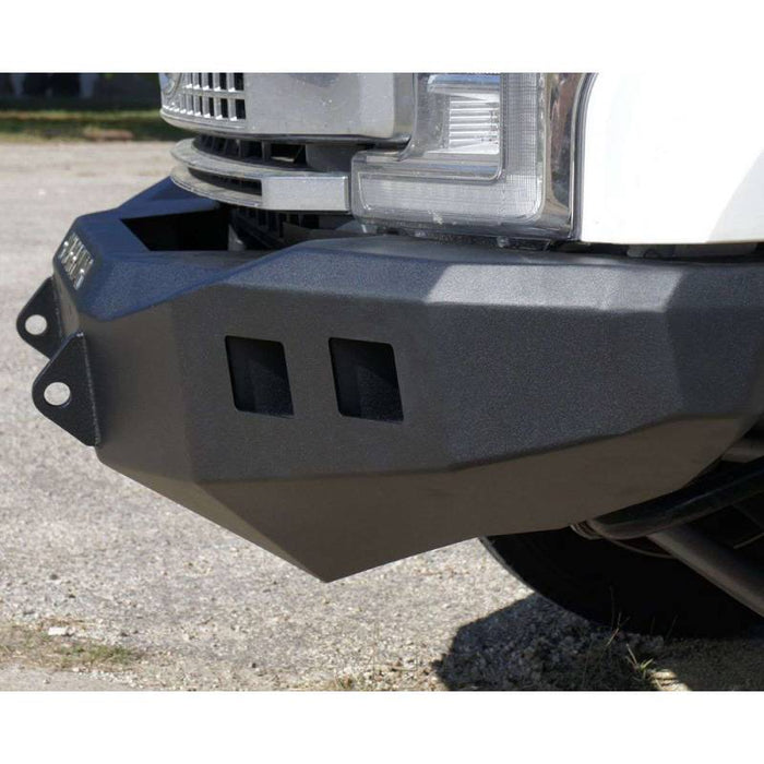 Road Armor 61740B Stealth Winch Front Bumper w/ Square Light Holes for Ford F450/F550 2017-2018