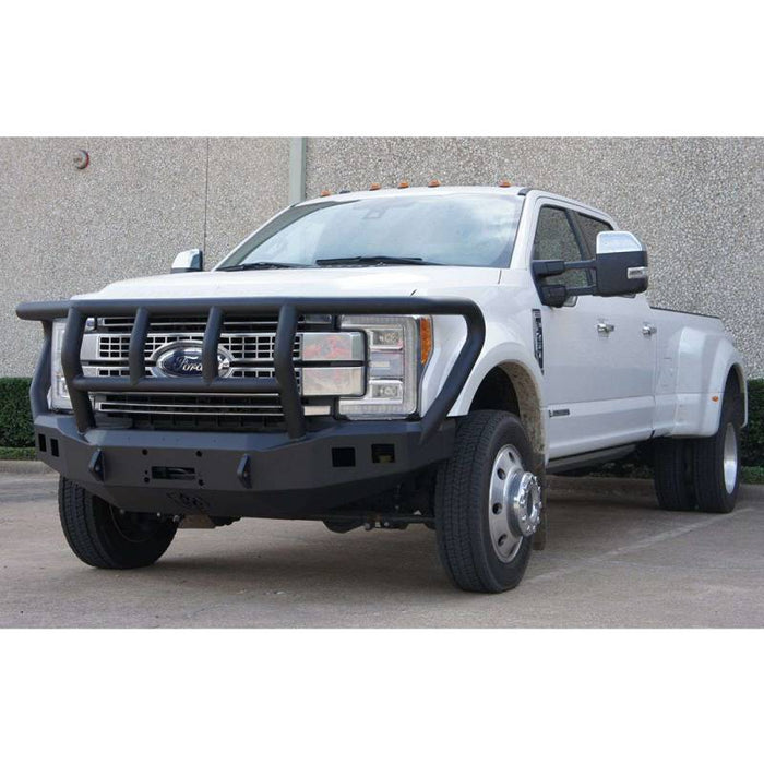 Road Armor 61742B Stealth Winch Front Bumper w/ Titan II Guard and Square Light Holes for Ford F450/F550 2017-2018