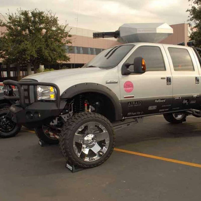 Road Armor 66005B Stealth Winch Front Bumper w/ Lonestar Guard and Round Light Holes for Ford F250/F350/F450/Excursion 1999-2004