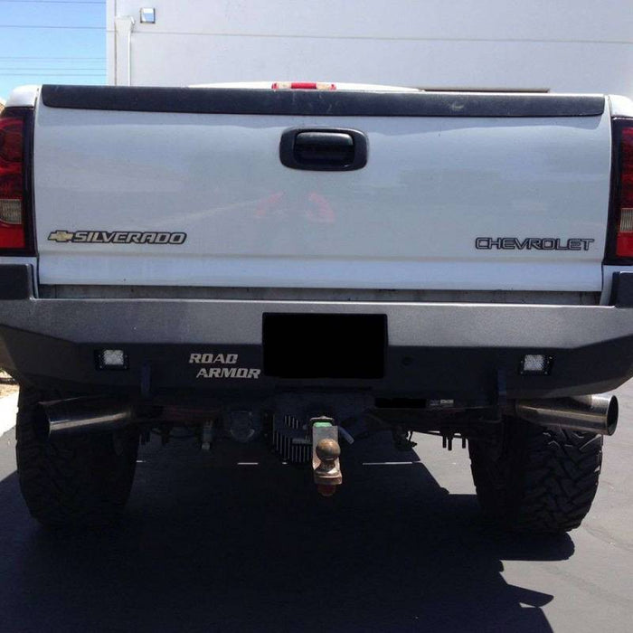 Road Armor 34200B Stealth Winch Rear Bumper for Chevy Silverado and GMC Sierra 2500HD/3500 2000-2006