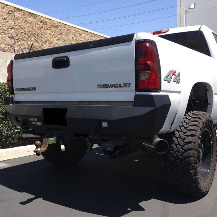 Road Armor 34200B Stealth Winch Rear Bumper for Chevy Silverado and GMC Sierra 2500HD/3500 2000-2006