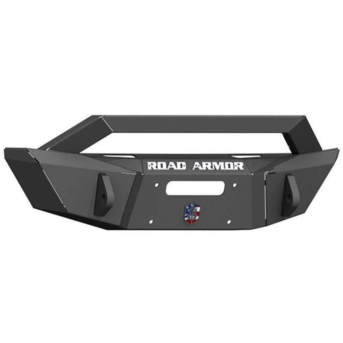 Road Armor 5180F3B Stealth Winch Front Bumper w/ Sheetmetal Bar Guard for Jeep Wrangler JL 2018-2022