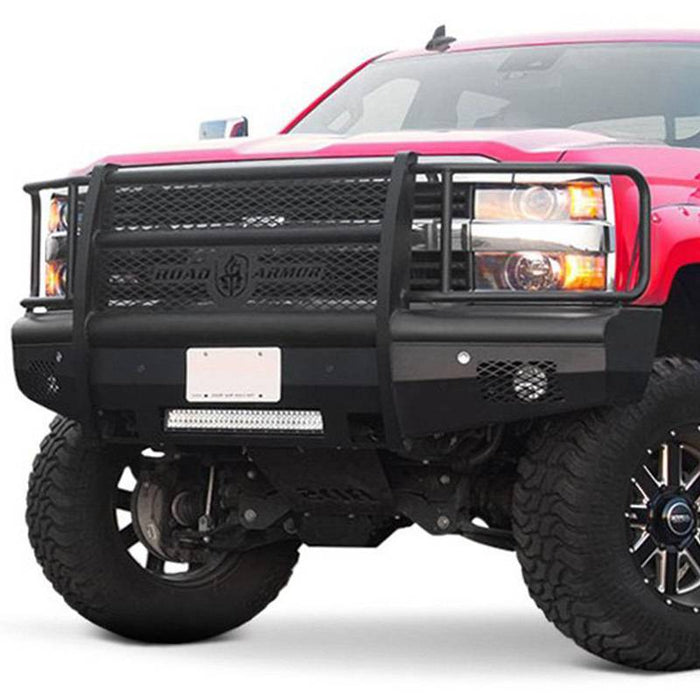 Road Armor 406VF6B Vaquero Non-Winch Front Bumper w/ Full Guard for Dodge Ram 2500/3500/4500/5500 2006-2009