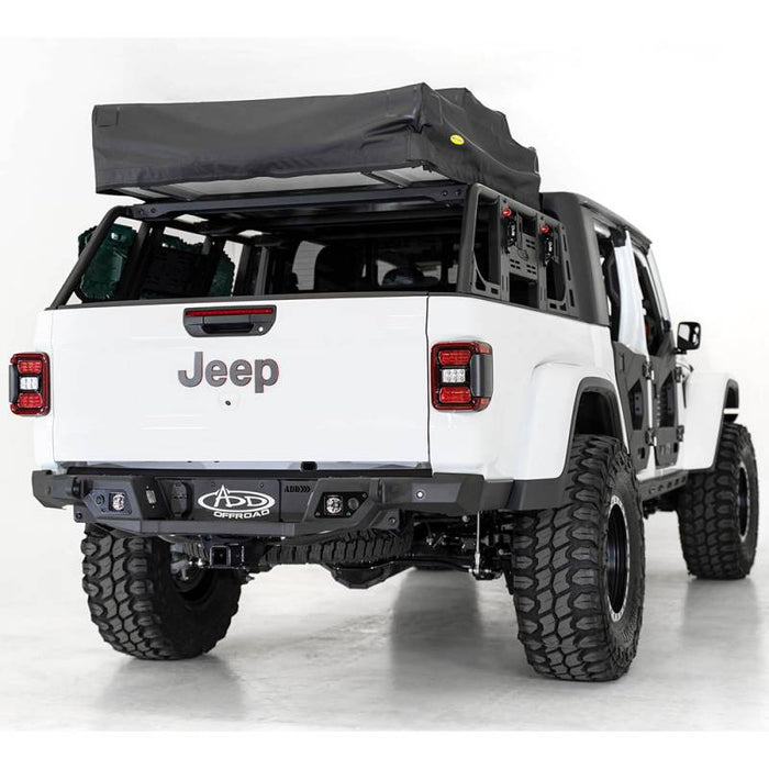 ADD R971241280103 Stealth Fighter Rear Bumper w/ Backup Sensors for Jeep Gladiator JT 2020-2022