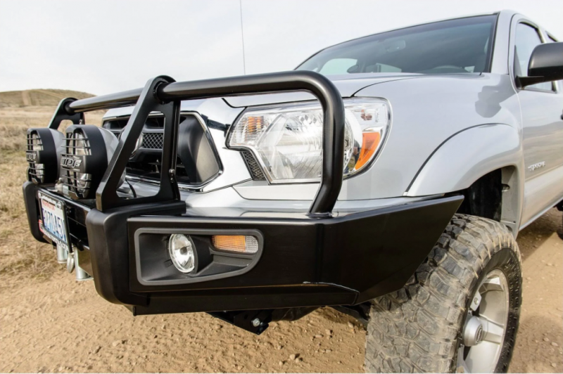 ARB 3423140 Toyota Tacoma 2012-2015 Deluxe Front Bumper Winch Ready with Grille Guard, Black Powder Coat ...