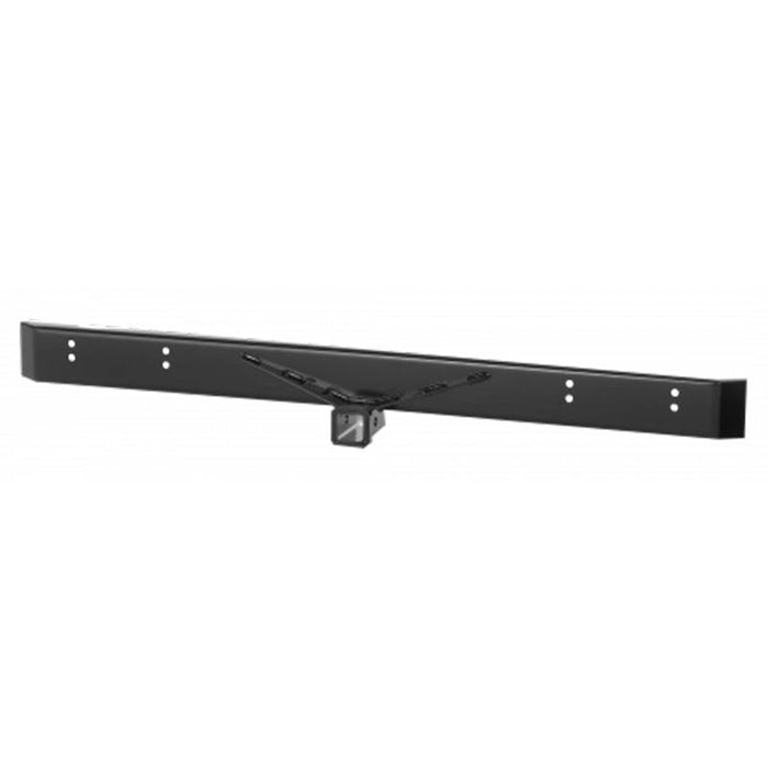 Warrior 520 Standard Rear Bumper w/ 2" Receiver for Jeep CJ5/CJ7 1976-1986 - Black Powder Coat