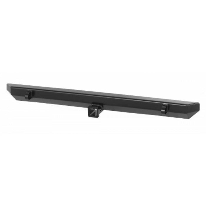 Warrior 576 Rock Crawler Rear Bumper w/ 2" Receiver and D-Ring Mounts for Jeep Wrangler YJ/TJ/LJ 1987-2006 - Black Powder Coat