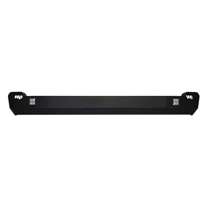 Warrior 662 Contour Rear Bumper w/ LED Cutouts for Jeep Cherokee XJ 1984-2001 - Black Powder Coat