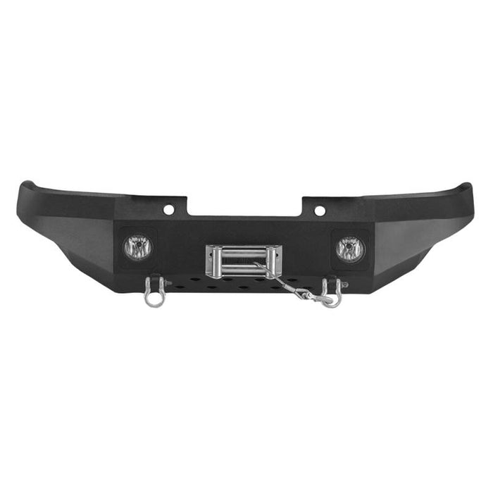 Warrior 4520 Winch Front Bumper w/ D-Rings Mount for Toyota Tacoma 2005-2011 - Black Powder Coat