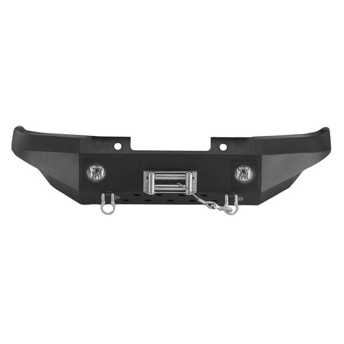 Warrior 4525 Winch Front Bumper w/ D-Rings Mount for Toyota Tacoma 2012-2015 - Black Powder Coat