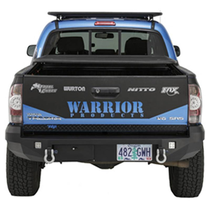 Warrior 4550 Rear Bumper w/ D-Rings Mount for Toyota Tacoma 2005-2015 - Black Powder Coat