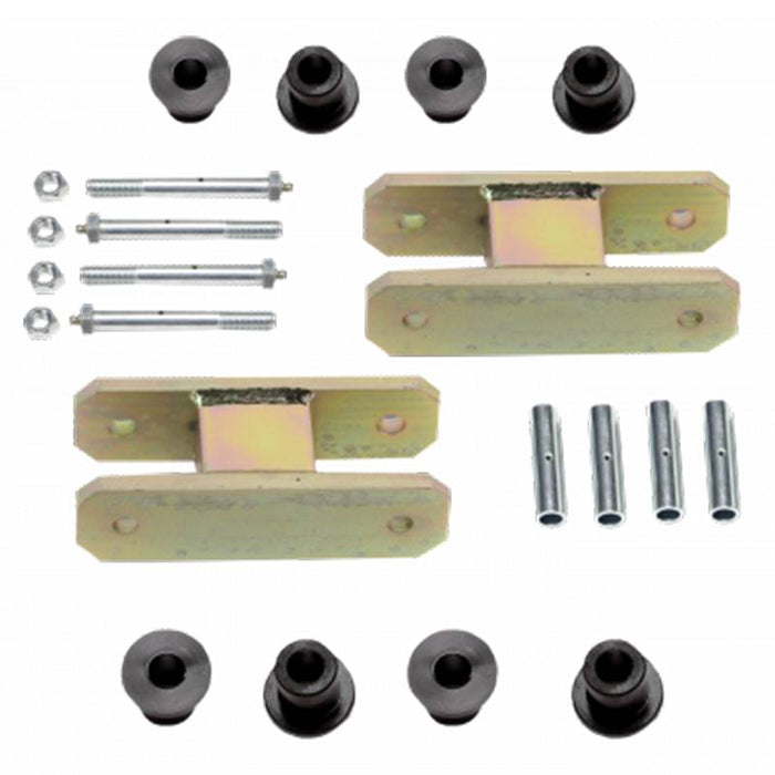 Warrior 13162 1.5" Lift Greaseable Leaf Spring Shackle Kit for Jeep CJ5 1955-1975