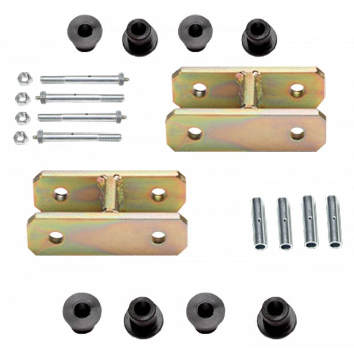 Warrior 13222 0" Lift Greaseable Leaf Spring Shackle Kit for Jeep Wrangler YJ 1987-1996