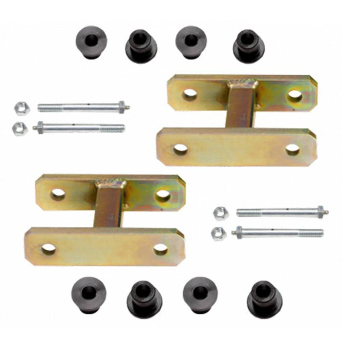 Warrior 13362 0" Lift Greaseable Leaf Spring Shackle Kit for Jeep CJ5/CJ7 and Suzuki Samurai 1976-1995