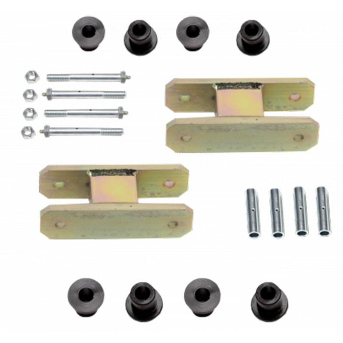 Warrior 14302 1.5" Lift Greaseable Leaf Spring Shackle Kit for Nissan Pickup 1989-1997