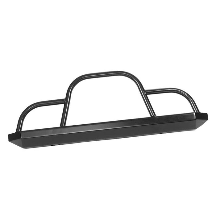 Warrior 57050 Rock Crawler Front Bumper w/ Brush Guard for Jeep CJ5/CJ7/CJ8/Wrangler YJ/TJ/LJ 1976-2006 - Black Powder Coat