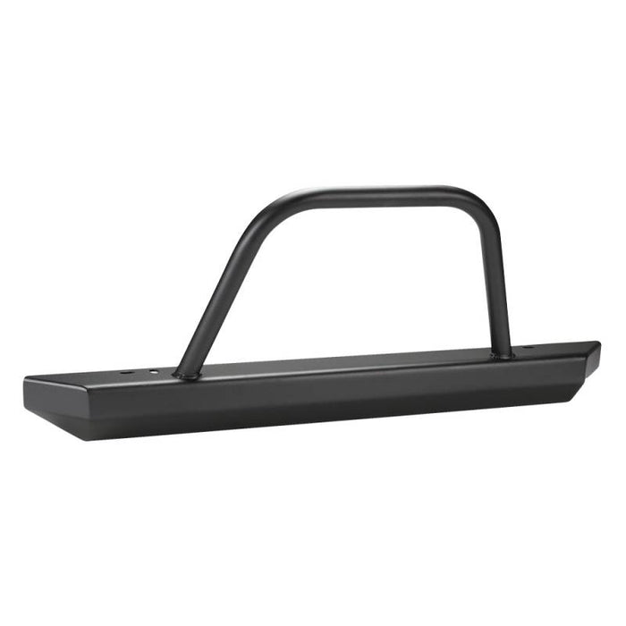 Warrior 57058 Stubby Rock Crawler Front Bumper w/ Brush Guard for Jeep CJ5/CJ7/CJ8/Wrangler YJ/TJ/LJ 1976-2006 - Black Powder Coat