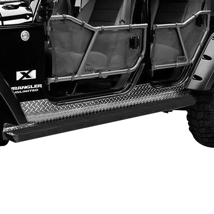 Warrior 7441 Rock Bar for Jeep Wrangler JK 2007-2018 - Black Powder Coat