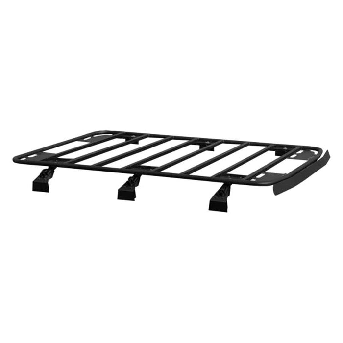 Warrior 10935 Platform Roof Rack w/ Rain Gutter Mount for Jeep Cherokee XJ 1984-2001 - Black Powder Coat