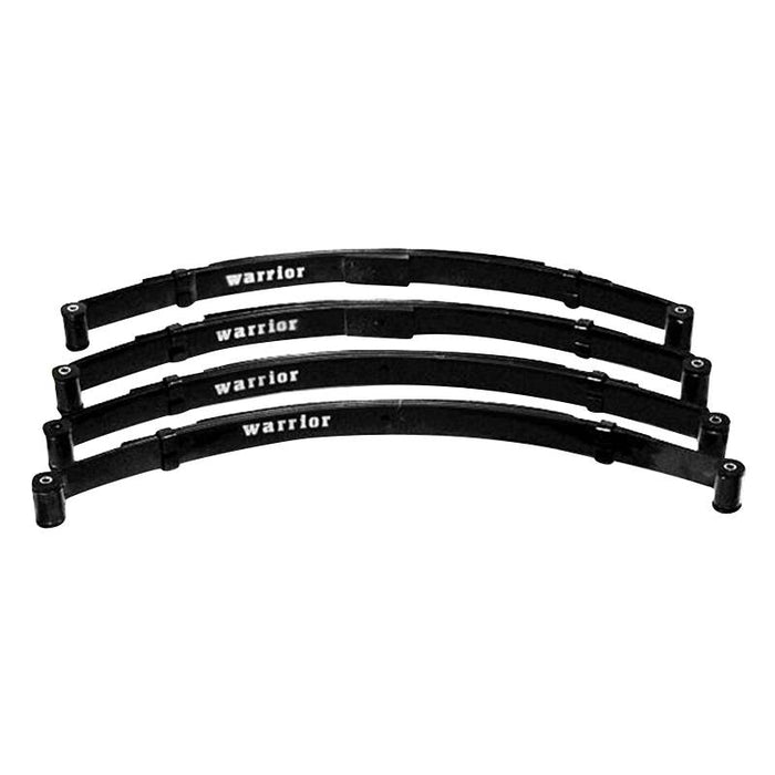 Warrior 800019 Front 3.5" Lift Leaf Springs for Jeep Wrangler YJ 1987-1996 - Black Powder Coat