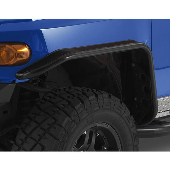 Warrior S3001 Front Tube Fender Flares for Toyota FJ Cruiser 2007-2014 - Black Powder Coat