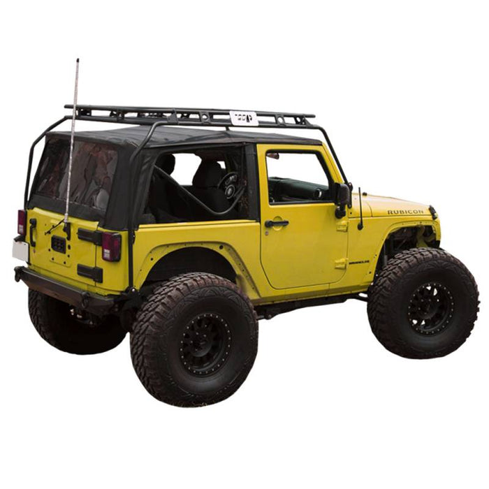 Warrior 887 Renegade Roof Rack System for Jeep Wrangler JK 2007-2018 - Black Powder Coat