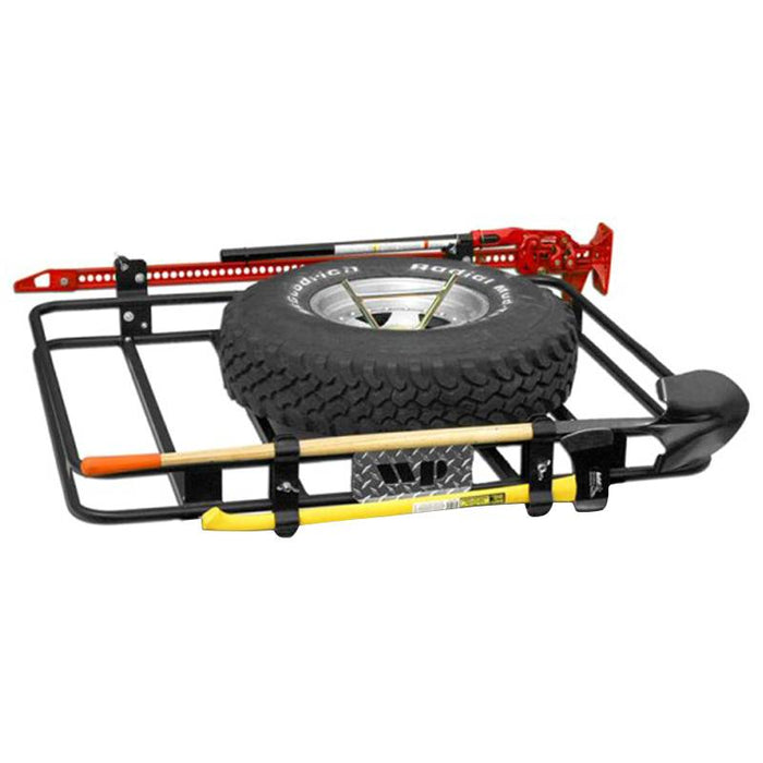 Warrior 855 Safari Roof Rack Basket - Black Powder Coat