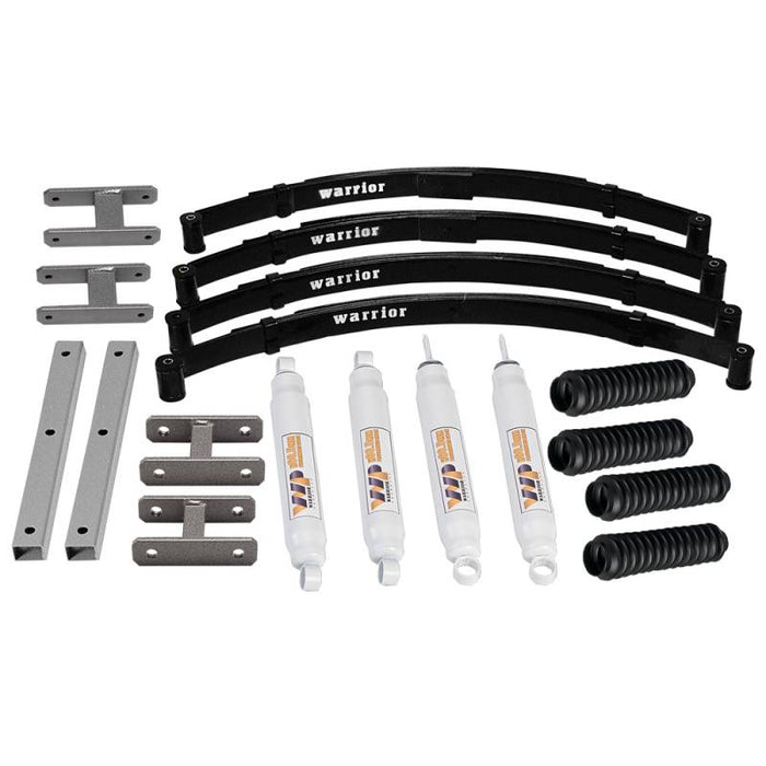 Warrior 30641 4" Economy Lift Kit w/ Shocks for Jeep Wrangler YJ 1987-1996