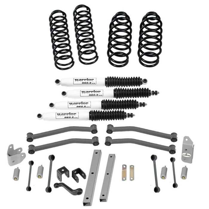 Warrior 30740 4" Lift Kit w/ Shocks for Jeep Wrangler TJ/LJ 1997-2002