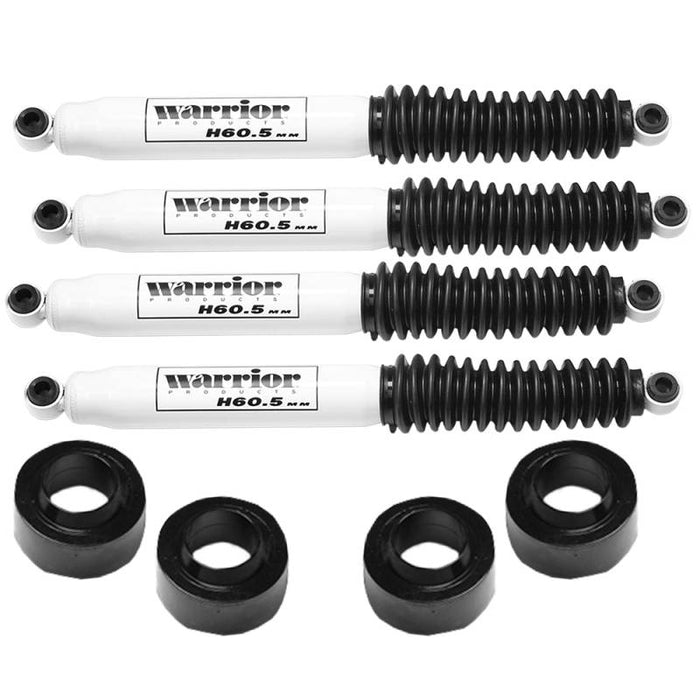 Warrior 30820 2" Spacer Lift Kit w/ Shocks for Jeep Wrangler JK 2007-2018