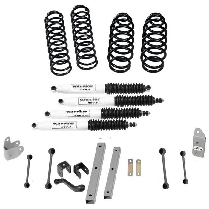 Warrior 30840 4" Economy Lift Kit w/ Shocks for Jeep Wrangler TJ/LJ 1997-2002