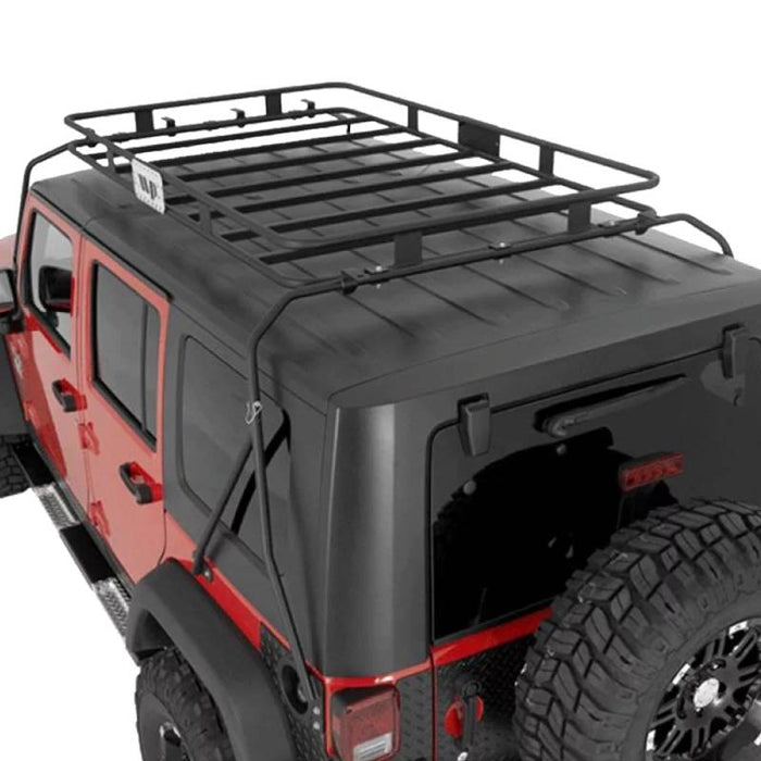 Warrior 849 Safari Sport Roof Rack for Jeep CJ7/Wrangler YJ 1976-1996 - Black Powder Coat