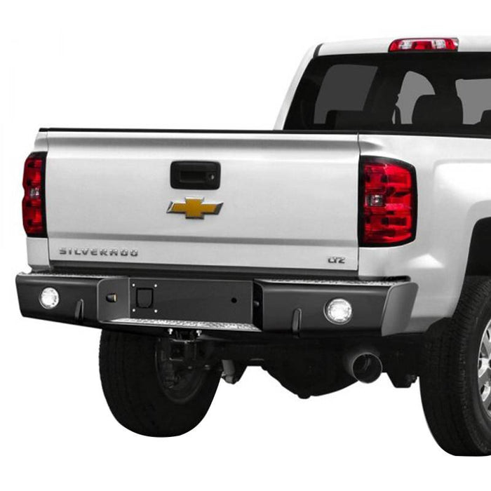 TrailReady 65502 Rear Bumper w/ D-Ring Tabs for Chevy Silverado 1500 2007-2013