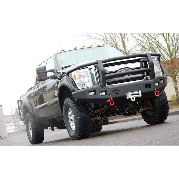 TrailReady 12395G Winch Front Bumper w/ Full Guard and Adaptive Cruise for Ford F450/F550 2017-2020