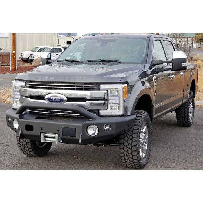 TrailReady 12385P Winch Front Bumper w/ Pre-Runner Guard and Adaptive Cruise for Ford F250/F350 2017-2022