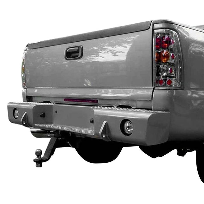 TrailReady 55500 Rear Bumper w/ D-Ring Tabs for GMC Sierra 1500/2500/3500 1999-2007