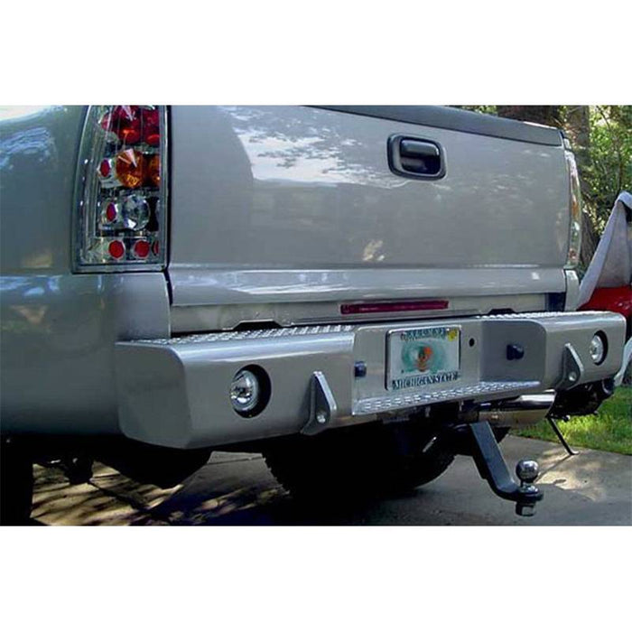 TrailReady 55500 Rear Bumper w/ D-Ring Tabs for GMC Sierra 1500/2500/3500 1999-2007