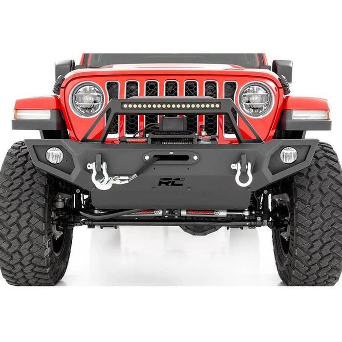 Rough Country 10585 Full Width Trail Front Bumper for Jeep Gladiator JT/ Wrangler JK/JL 2007-2022