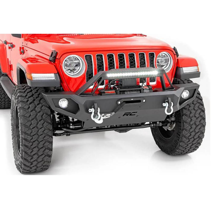 Rough Country 10585 Full Width Trail Front Bumper for Jeep Gladiator JT/ Wrangler JK/JL 2007-2022