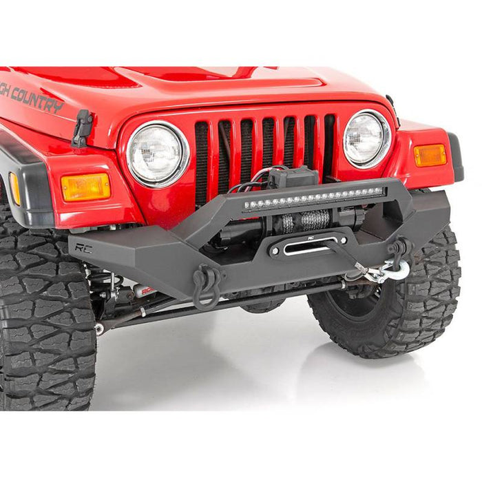 Rough Country 10595 Full Width Winch Front Bumper for Jeep Wrangler TJ/YJ 1987-2006