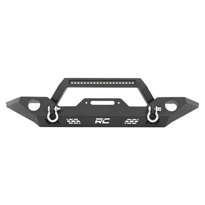 Rough Country 10596 Full Width Winch Front Bumper for Jeep Gladiator JT/Wrangler JK/JL 2007-2022