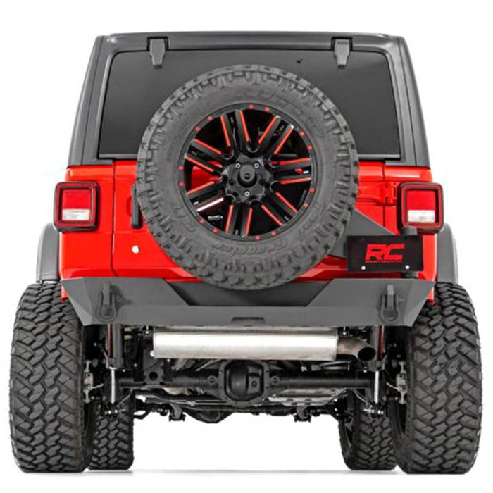 Rough Country 10598 Rear Bumper w/ Tire Carrier for Jeep Wrangler JL 2018-2021