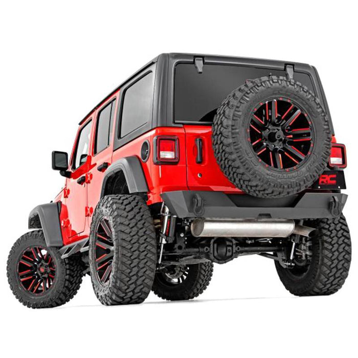 Rough Country 10598 Rear Bumper w/ Tire Carrier for Jeep Wrangler JL 2018-2021