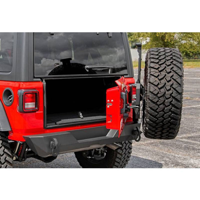 Rough Country 10598 Rear Bumper w/ Tire Carrier for Jeep Wrangler JL 2018-2021