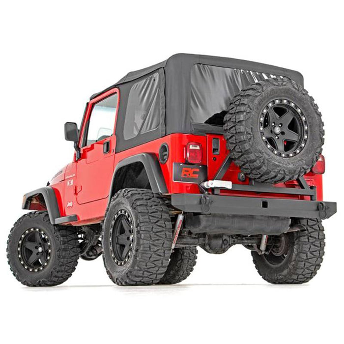 Rough Country 10592A Rear Bumper w/ Tire Carrier for Jeep Wrangler TJ/YJ 1987-2006