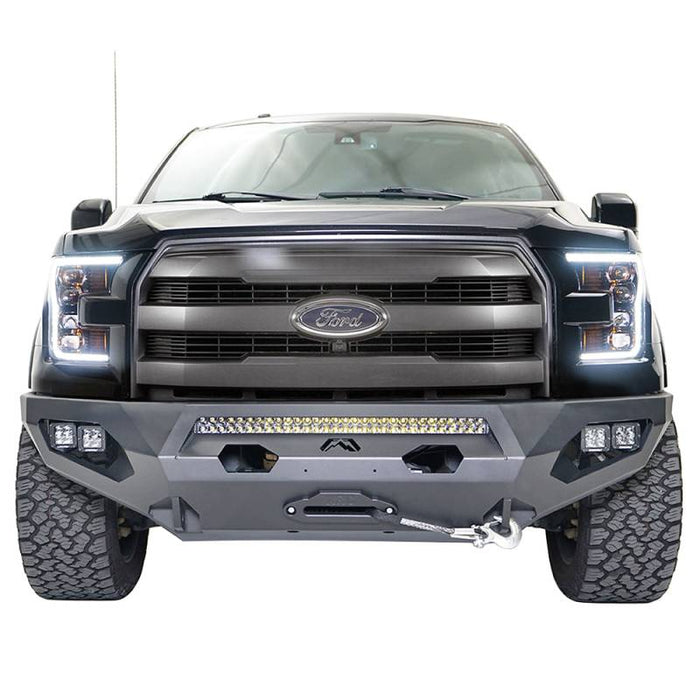 Fab Fours FF15-X3251-1 Matrix Winch Front Bumper w/ Sensor Holes for Ford F-150 2015-2017