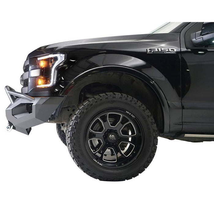 Fab Fours FF15-X3252-1 Matrix Winch Front Bumper w/ Pre-Runner Guard and Sensor Holes for Ford F-150 2015-2017