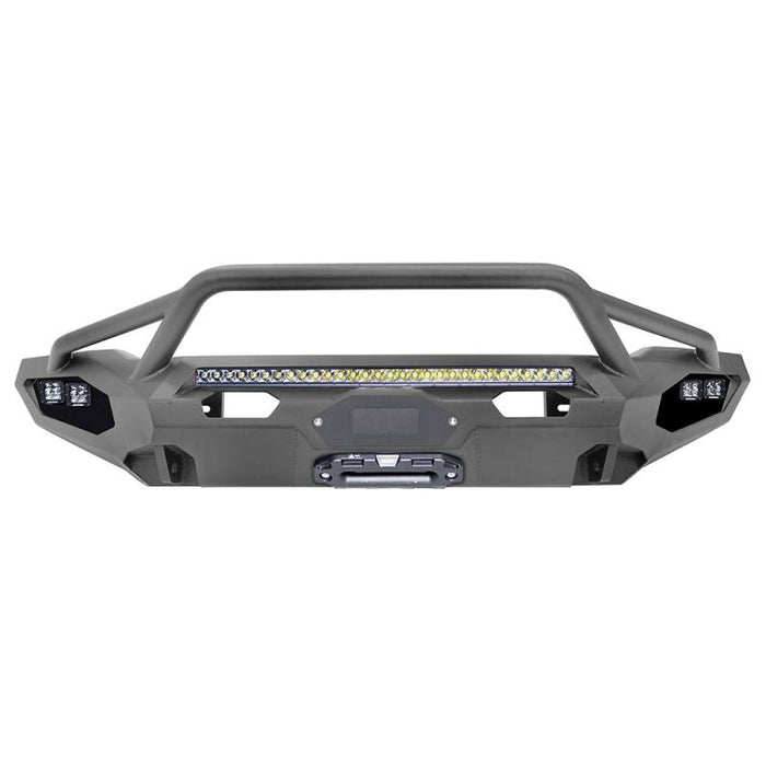 Fab Fours FF17-X4352-1 Matrix Winch Front Bumper w/ Pre-Runner Guard and Sensor Holes for Ford Raptor 2017-2020